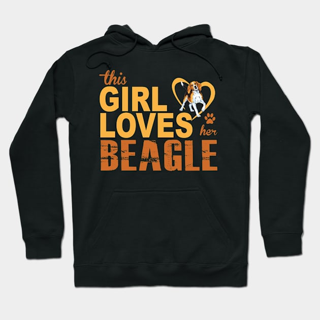 This Girl Loves Her Beagle! Hoodie by rs-designs